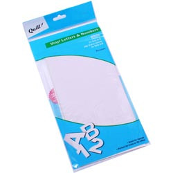 Quill Poster Board Vinyl Stickers - White, Pack of 100 (90245)