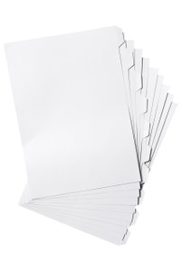 MARBIG UNPUNCHED DIVIDERS 10 Tab A4 White