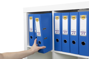 MARBIG PE LINEN LEVER ARCH A4 - Marine 6601031 / 6509001