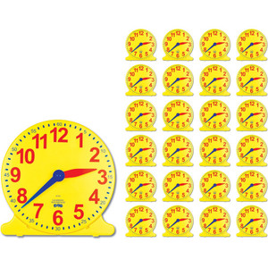 LEARNING CAN BE FUN CLOCKS 24 Student & 1 Teacher Classroom Set *** While Stock Lasts ***