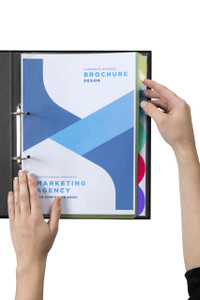 MARBIG PROFESSIONAL SERIES VIEW TAB DIVIDERS 5 Tab Coloured A4
