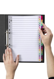 MARBIG DIVIDERS A-Z TAB MANILLA A4