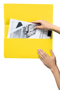 MARBIG SLIMPICK DOCUMENT WALLET FOOLSCAP MANILLA YELLOW