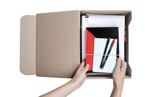 MARBIG ENVIRO TRANSFER BOX A4 Brown 80168 (Pack of 5)