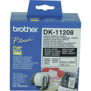 BROTHER DESKTOP LABEL PRINTER LABELS Large Address 38x90mm (Box of 400)