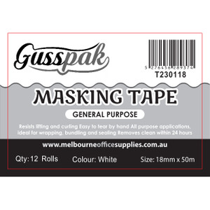 GUSSPAK MASKING TAPE 18mm x 50m (1 Roll)