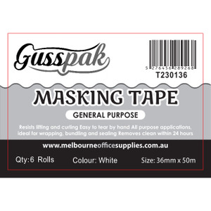 GUSSPAK MASKING TAPE 36mm x 50m (1 Roll)