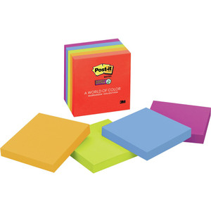 POST-IT 654-5SSAN NOTES Super Sticky Neon 76x76mm