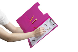 MARBIG SUMMER COLOR CLIPFOLDER A4 PVC FUSCHIA / PINK 4300609