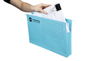 MARBIG EXPANDING SUSPENSION FILES F/CAP Complete Blue, Pk20