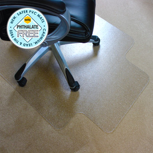 MARBIG DELUXE CHAIRMAT Large 114x134cm Clear  ( carpet up to 12mm )