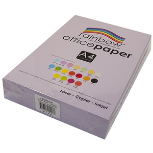 RAINBOW OFFICE PAPER A4 80GSM Lavender Ream of 500