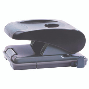 MARBIG 2 HOLE PUNCH Med 20Sht Cap Black