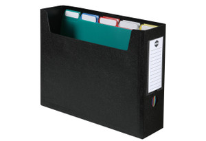 MARBIG PORTABLE ORGANISER FILE Black With 10 Files