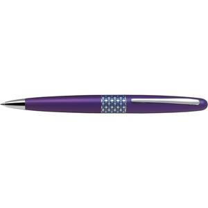 PILOT MR BALLPOINT PEN MR3 Ellipse Violet Barrel Medium Black Ink