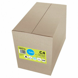 TUDOR WINDOWFACE ENVELOPE Wallet C4 229x324 PeelNSeal Sec, Bx250