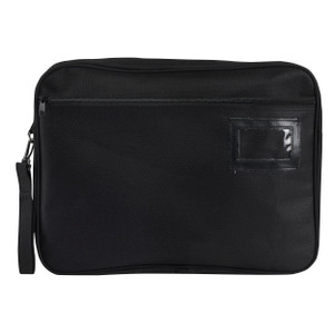 MARBIG CONVENTION SATCHEL Fabric Expanding Zippered (410mm x 330mm) Black