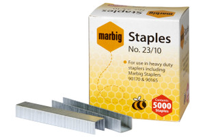 MARBIG HEAVY DUTY STAPLES No. 23/10 Suits 90165 / 90170 90210 (Box of 5000)