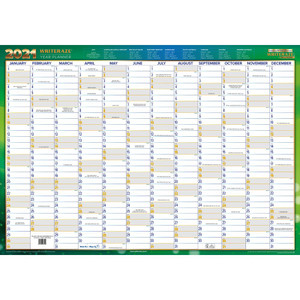 WRITERAZE RECYCLD WALL PLANNER 11880 500x700mm Year/View (Pre-Order Now for 2027) ** ETA 2/11/2026 **