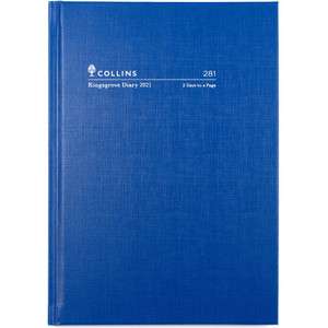 COLLINS KINGSGROVE SERIES DIARIES #281 A5 2 Days To Page 1Hr Appoint. 8am-8pm (2026 - Clearance - While Stocks Last)