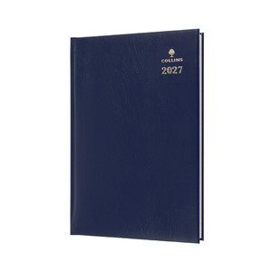COLLINS STERLING SERIES DIARIES #344 A4 Week To Opening 1Hr Appoint. 8am-7pm Blue (2026 - Clearance - While Stocks Last)