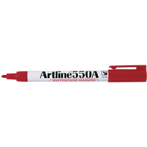 Artline 550A Whiteboard Marker Red, Each