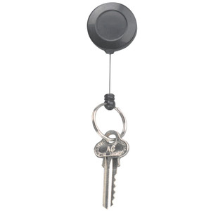 REXEL RETRACTABLE KEY HOLDERS WITH RING 630mm Black Mini