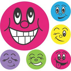AVERY MERIT STICKERS Mini Smiley Faces 18mm Pk800