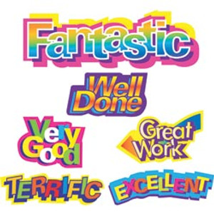 AVERY MERIT STICKERS Caption Shapes 18X30mm Pk120