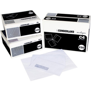 CUMBERLAND LASER ENVELOPE StripSeal W/Face DLX 120x235mm Secretive (Box of 500)
