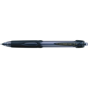 UNIBALL POWERTANK RETRACT BALLPOINT PEN 1.0mm BLACK SN220MBK