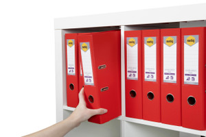 MARBIG PE LINEN LEVER ARCH A4 Red 6601003 / 6501003