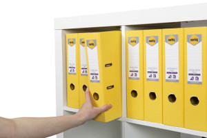 MARBIG PE LINEN LEVER ARCH A4 - Lemon 6601005