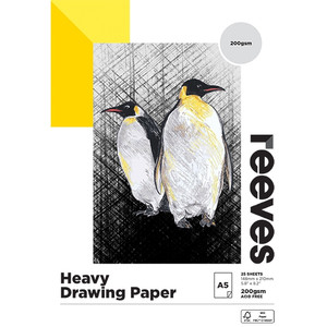 REEVES DRAWING PAD A5 200GSM