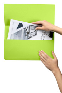 MARBIG SLIMPICK DOCUMENT WALLET FOOLSCAP MANILLA GREEN