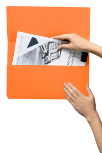 MARBIG SLIMPICK DOCUMENT WALLET FOOLSCAP MANILLA ORANGE