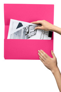 MARBIG SLIMPICK DOCUMENT WALLET FOOLSCAP MANILLA BRIGHTS PINK
