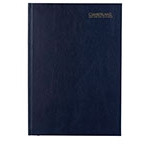 CUMBERLAND PREMIUM CASEBOUND DIARY A4 1 day to a page 1/4 Hr Blue (Pre-Order Now for 2027)