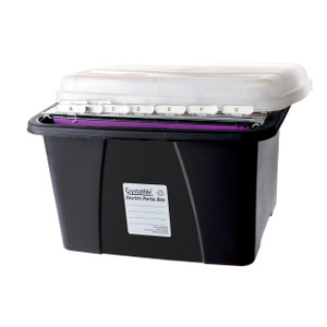 CRYSTALFILE ENVIRO PORTA BOX W/Files L490xW400xH285mm Black
