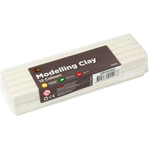 MODELLING CLAY 500GM WHITE CELLO WRAPPED