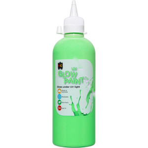 UV GLOW PAINT 500ML GREEN
