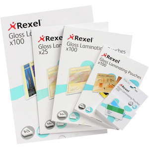 LAMINATING POUCH A4 REXEL 100 Micron Gloss