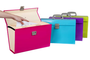 MARBIG CARRY FILE SUMMER COLOURS Assorted Colours (Each)