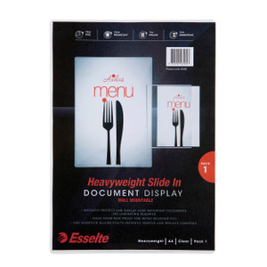 ESSELTE A4 SIGN / DOCUMENT DISPLAY CLEAR (EACH)