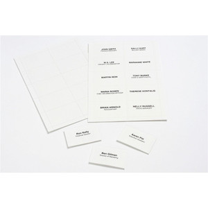 REXEL INSERT CARDS FOR HOLDERS 90mm x 55mm - 25 sheets x 10 cards. (Pack of 250)