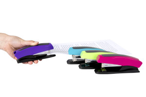 MARBIG DESKTOP PLASTIC STAPLER H/STRIP Assorted Colours (Each)