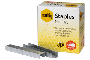 MARBIG HEAVY DUTY STAPLES No. 23/8 Suits 90165/90170 (Box of 5000)