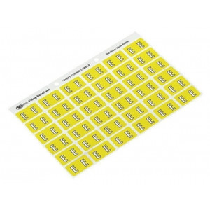 AVERY ALPHABETICAL 'E' SIDE TAB COLOUR CODING LABELS 25 x 38 mm, 180/Pack