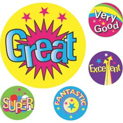 AVERY MERIT STICKERS Multi Captions 19mm Pk200