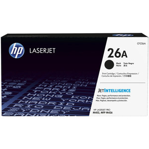 HP #26A ORIGINAL BLACK TONER CARTIDGE 3.1K Suits Hp Laserjet Pro M402DN, M402DW, M402N, MFP M426FDN, MFP M426FDW